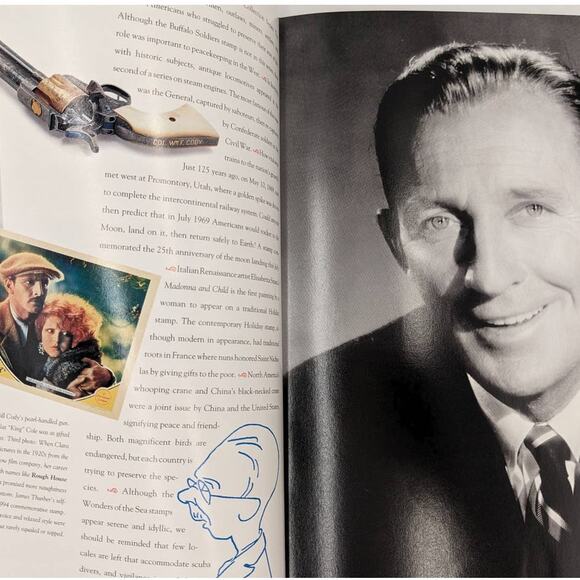 1994 Commemorative Stamp Collection Book Rockwell Moon Landing Steam Locomotives - Picture 6 of 13